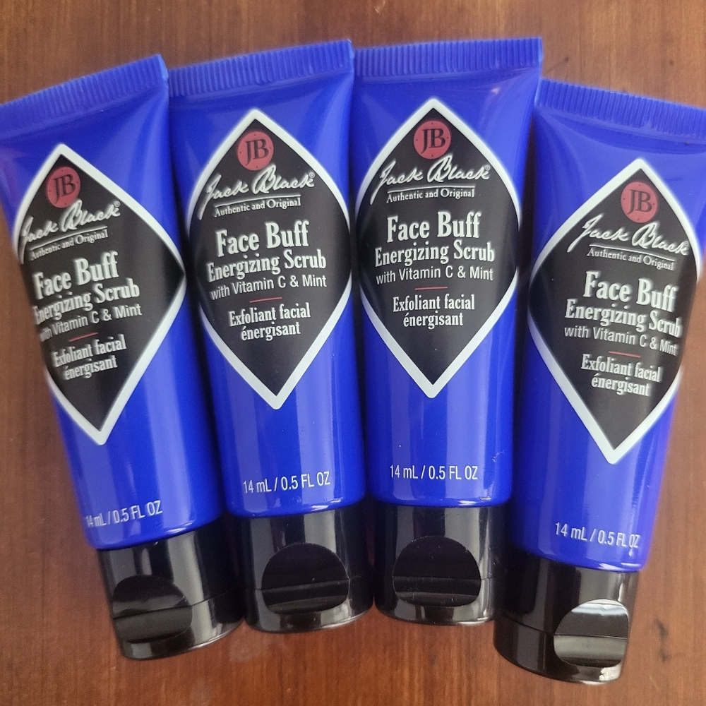 Jack black authentic and original fave buff energizing scrub with vitamin c